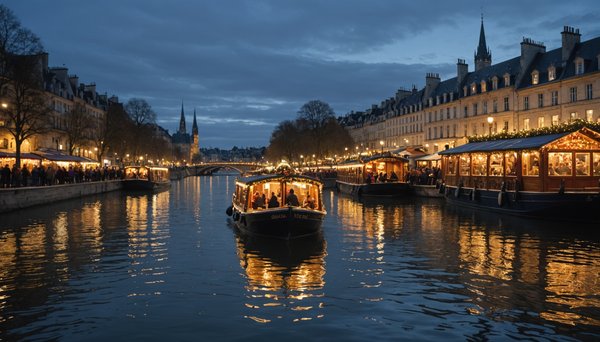 Top 5 des marchés de noël accessibles en bateau à paris